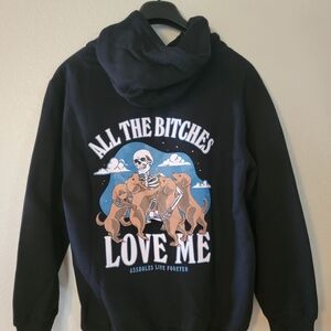 Black Graphic Women's Jacket